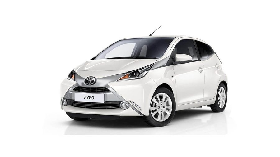 Toyota Aygo auto a noleggio disponibile all'aeroporto di Rodi