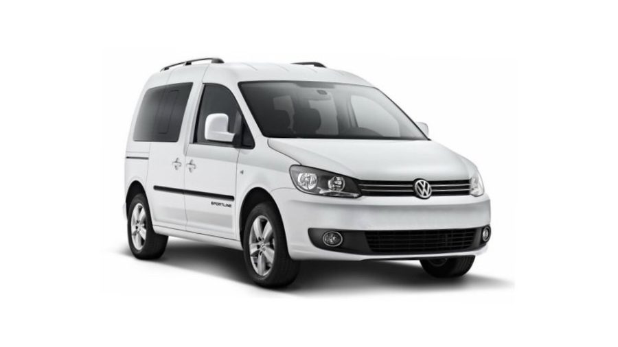 Volkswagen Caddy 7 Seater auto a noleggio disponibile all'aeroporto di Rodi