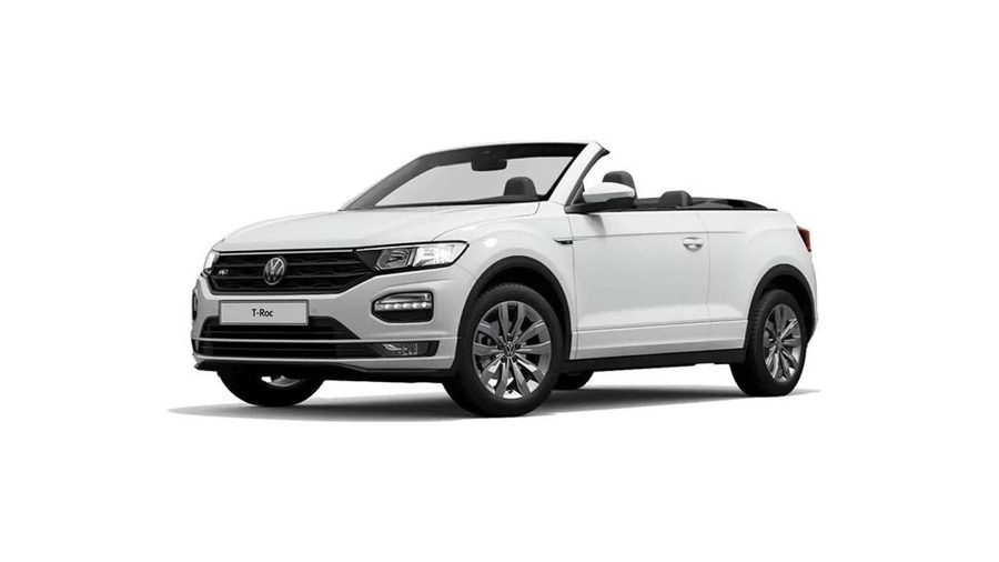 Volkswagen T-Roc Cabrio auto a noleggio disponibile all'aeroporto di Rodi